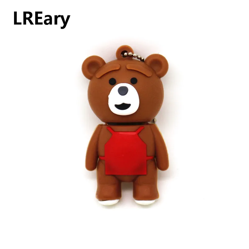 

Флеш-накопитель ted bear, 4/8/16/32 ГБ, металлическая цепочка, usb 2,0