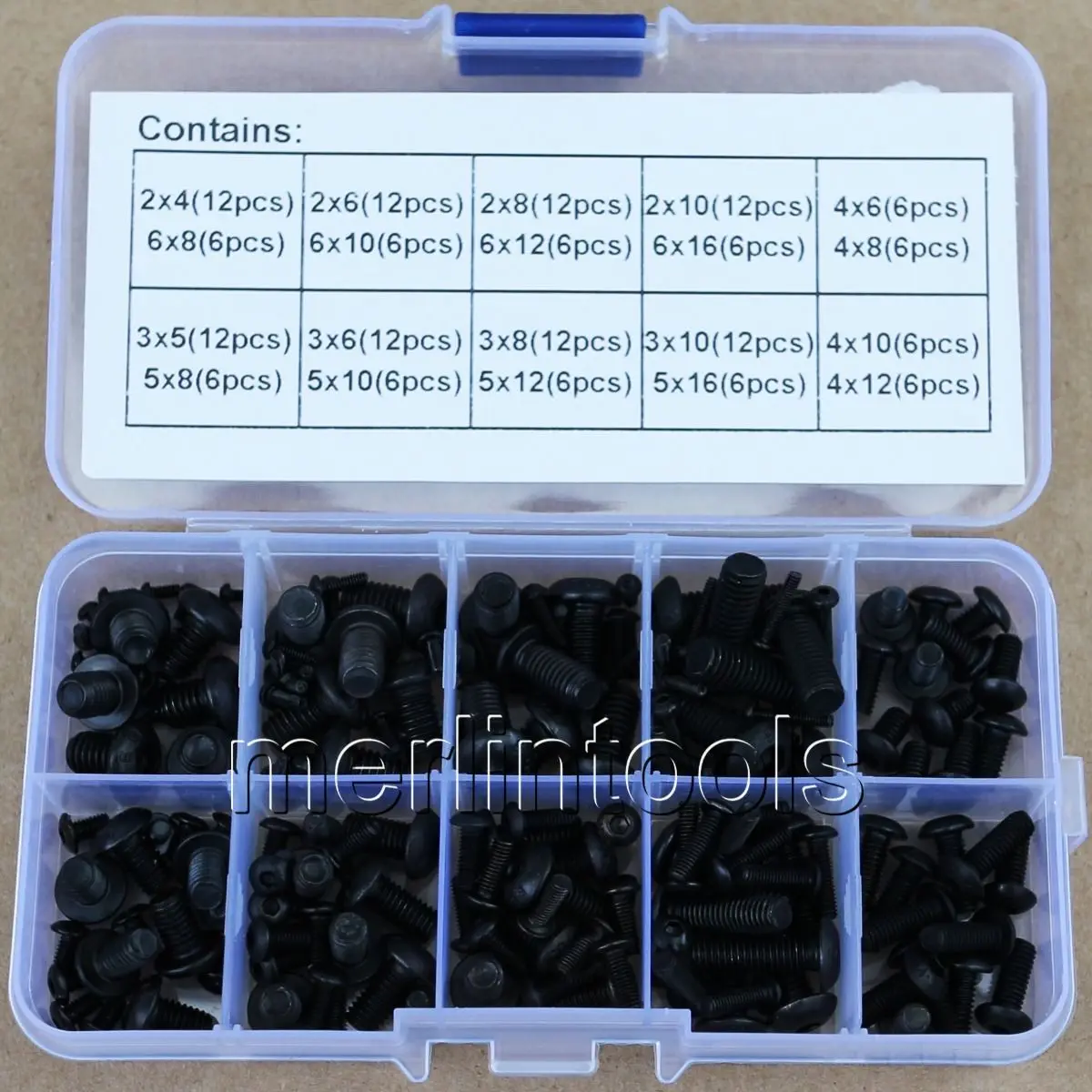 

M2 M3 M4 M5 M6 Allen Button Dome Socket Head Screws Assortment Kit