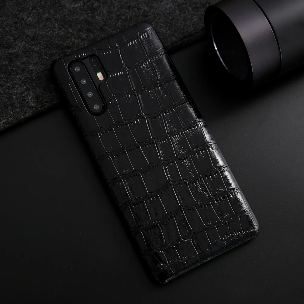 Чехлы из натуральной крокодиловой кожи для huawei P30, задняя крышка телефона