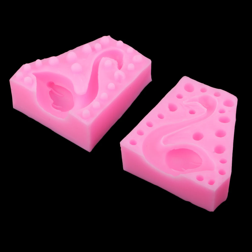 3D Flamingo Silicone Mold Fondant Chocolate Mould- Baking Pan / Non - Stick Silicone Mold /Oven -Microwave -Dishwasher Safe Safe