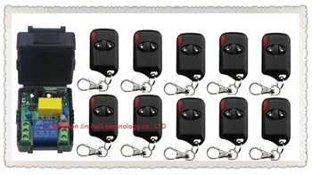 

AC220V 10A 1CH Wireless Remote Control Switch System 1*Receiver + 10 *cat eye Transmitters for Appliances Gate Garage Door