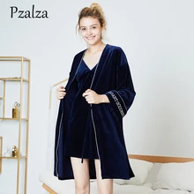 Черная ночная рубашка+ халат, 2 предмета, модные осенне-зимние халаты с буквенным принтом, женское банное полотенце на липучке, женская ночная одежда для сна, вечерний комплект с платьем