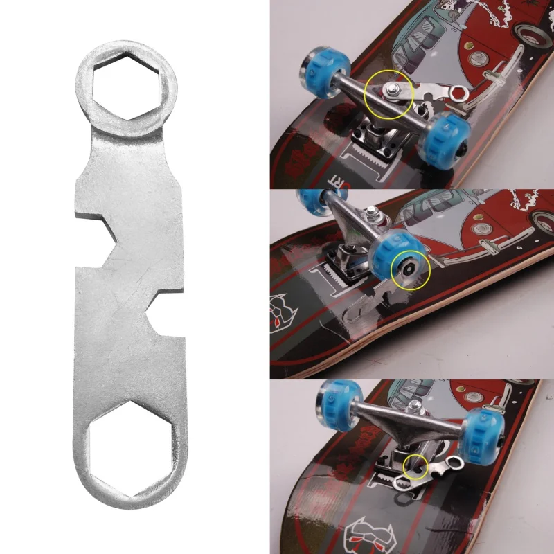 

Outdoor Skateboard Flower Wrench Skateboard Repair Tool Wrench Hexagon Multi-function Function Adjusting Wrench 8