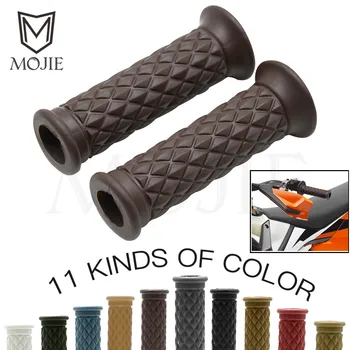 

7/8" Motorcycle Rubber Hand Grip Bar Handlebar Grips Handle Bar For Triumph Street Scrambler Vespa GTS 300 Piaggio Moto Guzzi