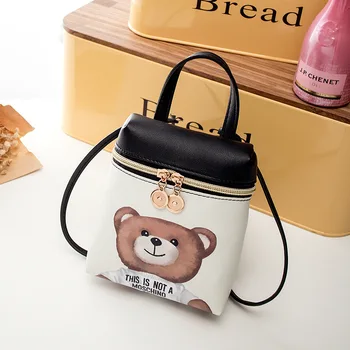 

Miyahouse New Mobile Phone Bag Cartoon Messenger Mini Bear Handbags Mini Cute Cartoon Character Printed Women Crossbody Bag