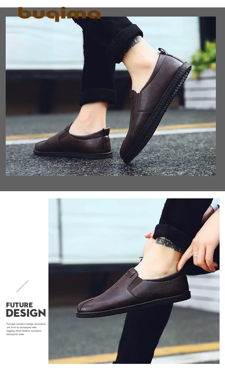 Buqima Hoge Kwaliteit mannen обувь для доски винтажная lederen schoenen mode platte ademende schoenen на шнуровке mannelijke schoenen