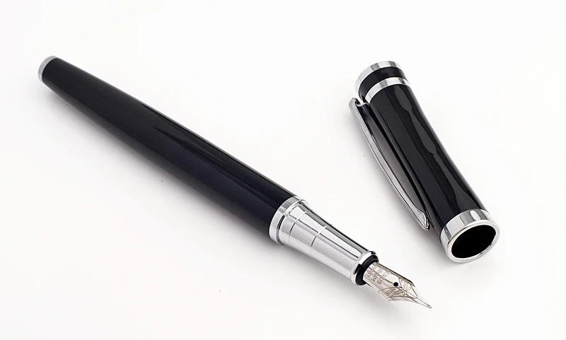 Высокое качество Iraurita авторучка полностью Металлическая роскошные ручки Caneta офисные школьные канцелярские принадлежности гравировка логотипа - Цвет: Black
