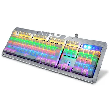 

Real Mechanical Keyboard Backlight Keyboard Gamer Keyboard Pcb red switch rgb USB Wired 104 Keys Green axis QWERTY English