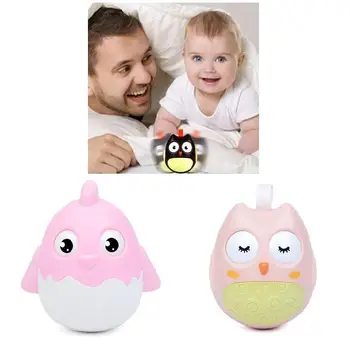 

Newly Tumbler Toys Moving Eyes Safe Non-toxic Odorless Built-in Bell Toys for Pets TE889