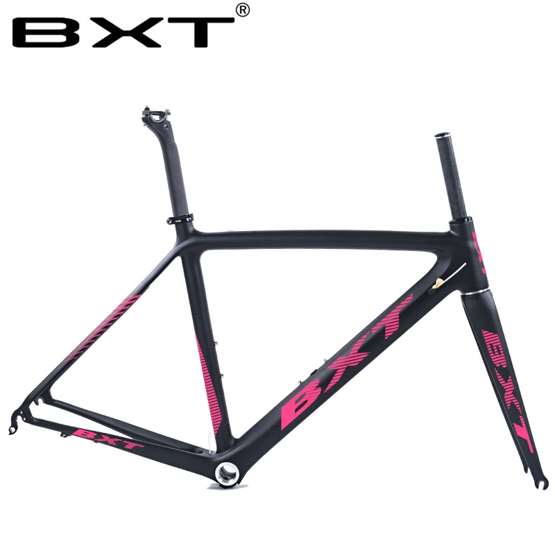 BXT T800 карбоновая рама для шоссейного велосипеда, велосипедная Рама, супер светильник 980g Di2/Механическая гоночная карбоновая рама