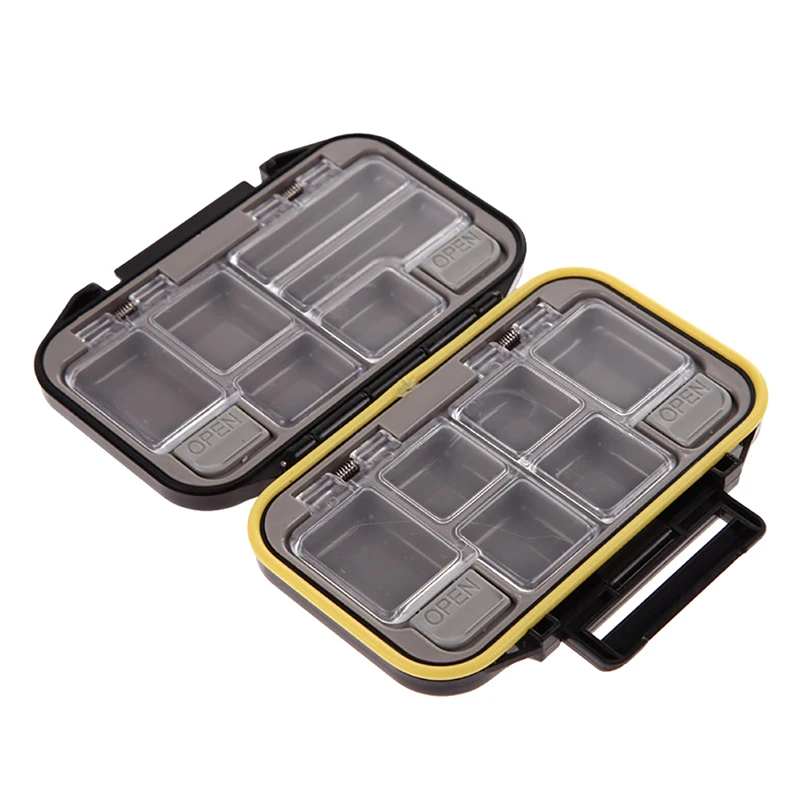 Fishing Lure Bait Tackle Waterproof Storage Box Case With 12 Compartments 