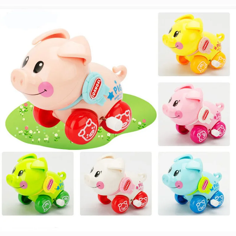 Children's Clockwork Toy Newborn Baby Winding Clockwork Pig Vintage Toys Train children Grab Handshake Coordination Crawling Toy Children's Clockwork Toy Newborn Baby Winding Clockwork Pig Vintage Toys Train children Grab Handshake Coordination Crawling Toy
