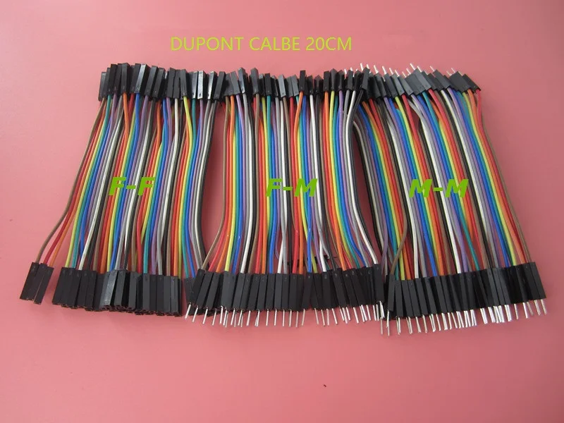 Free shipping Dupont line 120pcs 20cm male to male male to female and female to female