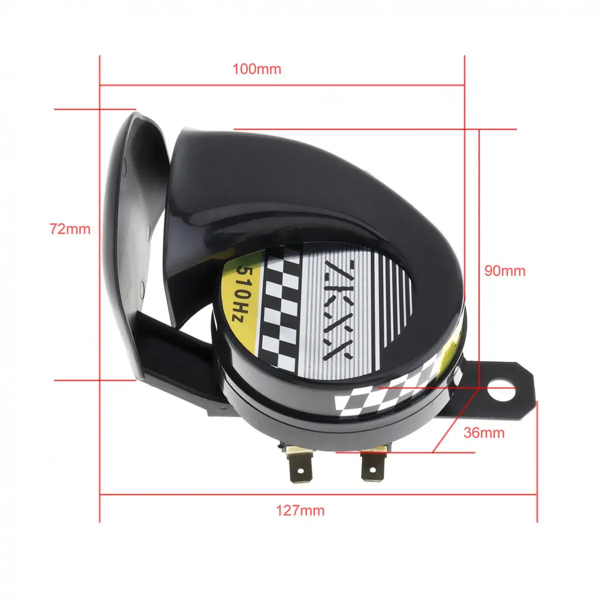 DC 12V 30W Single Sound Auto Car Snail Horn Air Airen Horn Motorcycles Bicycles Motorbike