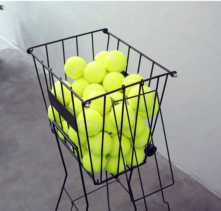Профессиональный 70 шт. теннисный мяч палочки бункер портативная теннисная подставка для мяча с корзиной софтбол Бейсбол металлический шар
