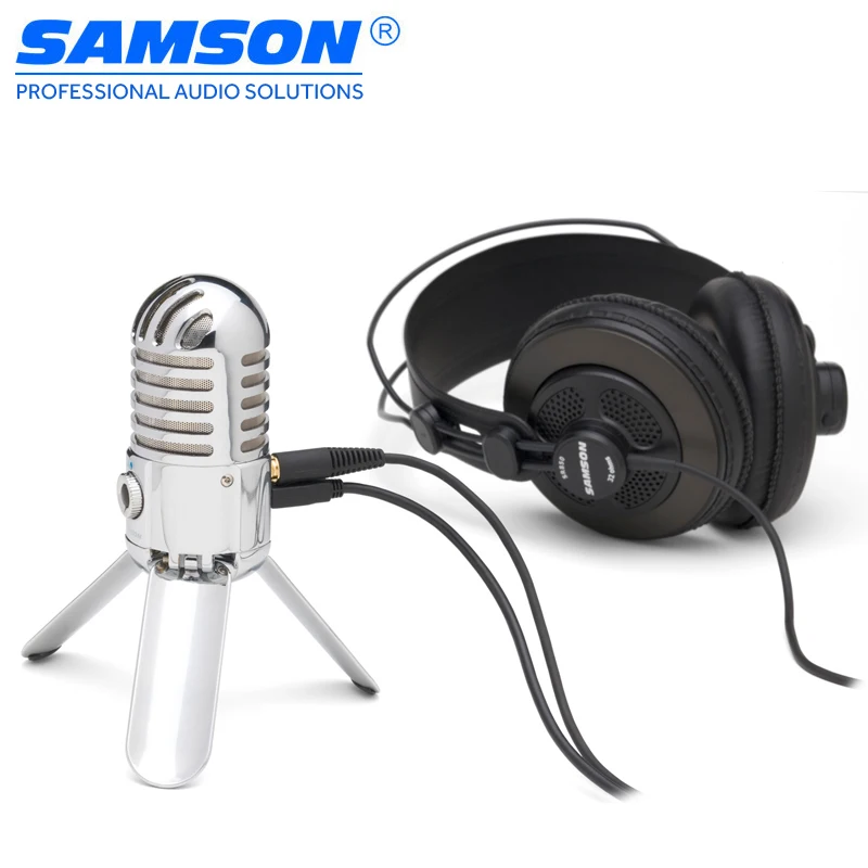

Original Samson Meteor Mic Microphone Professional USB Studio Condenser Microphone for Computer Video Recording