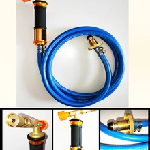 Высококачественный газовый самовоспламеняющий турбо фонарь со шлангом для припоя пропановой сварки для сантехники кондиционера