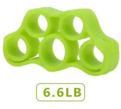 Silicone Finger Gripper Strength Trainer Finger Stretcher Expander Exercise For Elders Students Athletes Muscle Training Fitness - Цвет: Зеленый