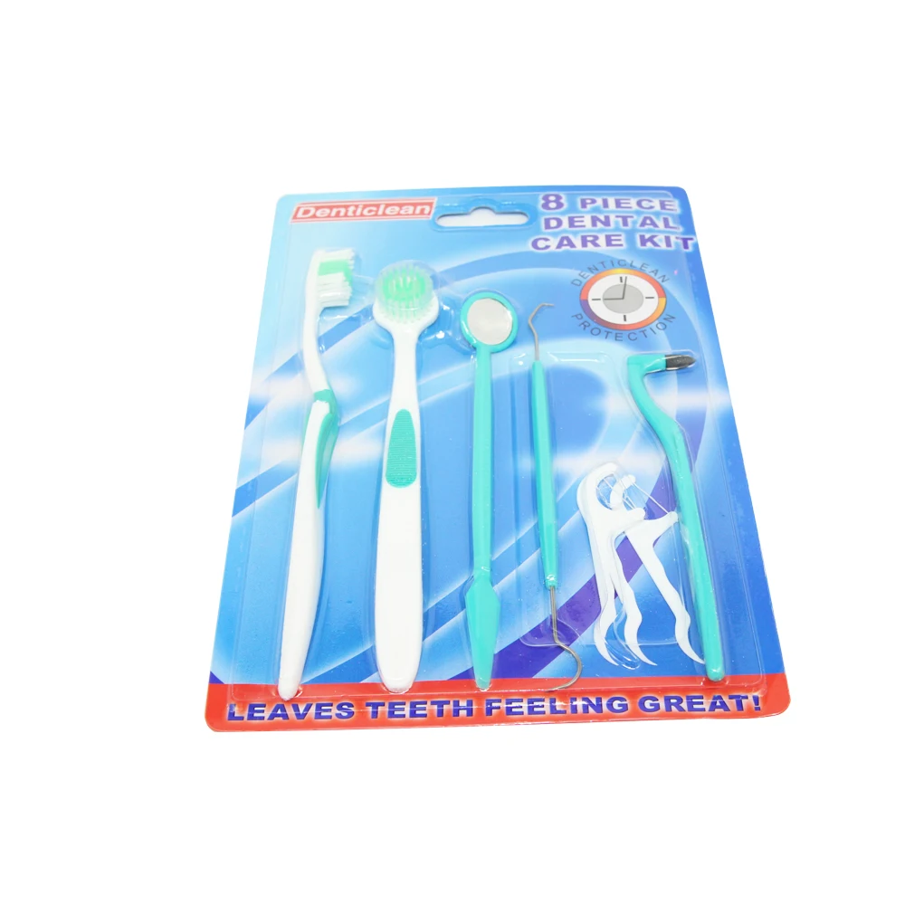 Dental Care Teeth Cleaning Kits Toothbursh Pick Dental Floss Tongue