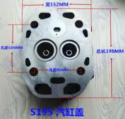 

Fast Shipping Diesel Engine S195 Direct injection cylinder head and head gasket suit for Changchai Water Cooled