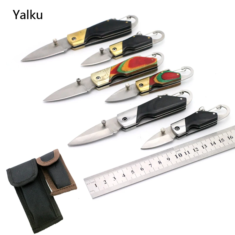 

Yalku Pocket Folding Knife Handle Knife Tool Outdoor Tactical Camping Survival Tool Hunting Knife Hand Tool Stainless Steel