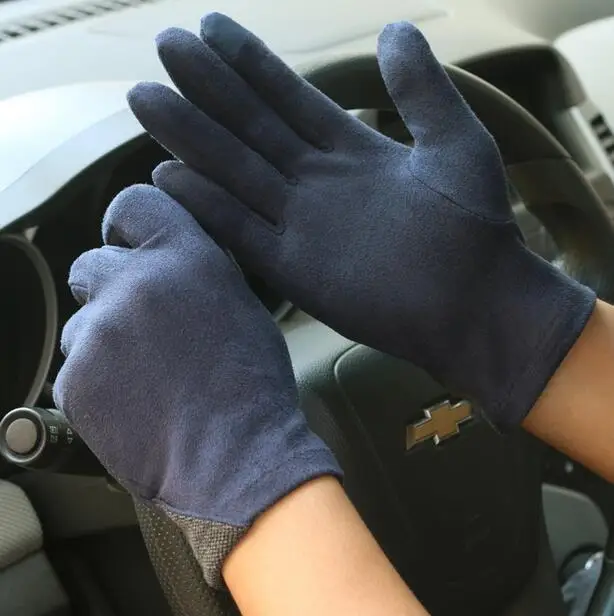 

Men's spring and autumn thin touch screen glove male driving riding non-slip glove R447