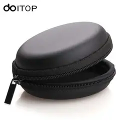 DOITOP мини-молнии наушники, футляр для хранения Жесткий гарнитура сумка Портативный наушники вкладыши сумка для хранения для ушной памяти USB