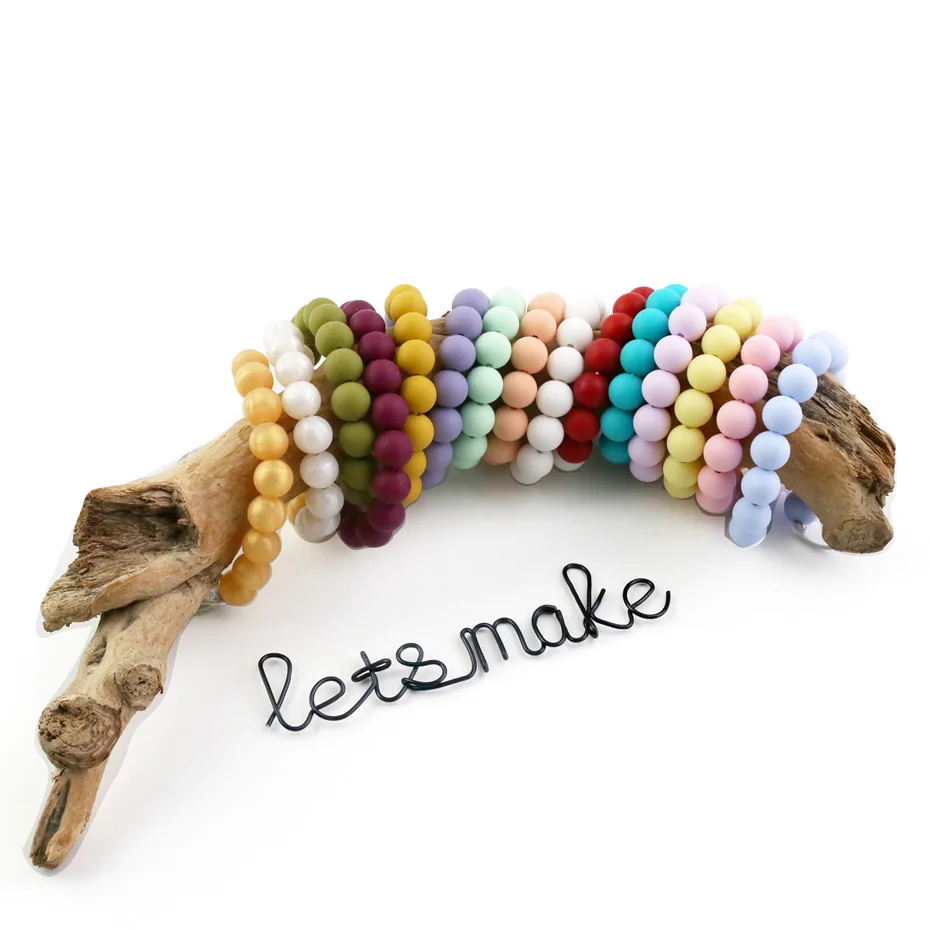 100 шт. силиконовые бусины для прорезывания зубов 12 15 мм|teething toys|teether siliconesilicone teething