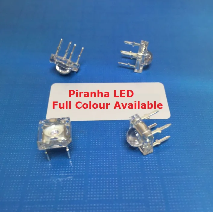 RGB 10 x LED 5mm Super Bright Piranha LED Common Cathode Red Green Blue PC