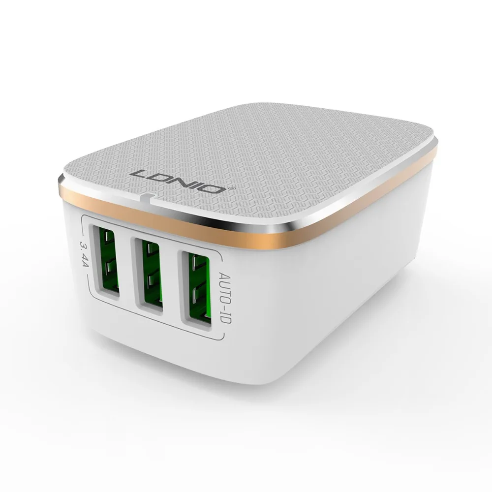 LDNIO A3304 3 Port USB Charger Universal Plug Adapter Mobile Phone Wall | Мобильные телефоны и аксессуары