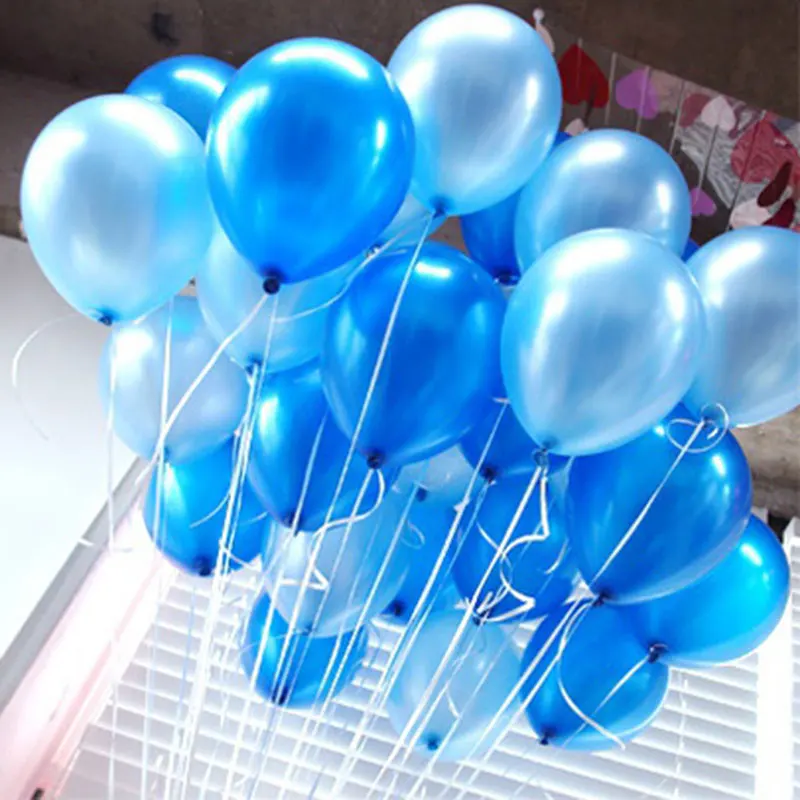 

20 Pcs/Set Air Balloons Latex 10 Inch Solid Color Inflatable Circular Balloon For Wedding Birthday Party Decoration KM88