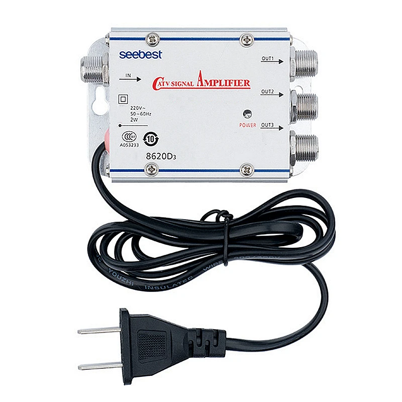 Electronica-cyber - SKU4547 Amplificador Splitter CATV 1x3 Marca JBS USA  Amplifica la señal Para TV cable Visite nuestra pagina:   Venta directa llamando al numero 60017257  Google Map