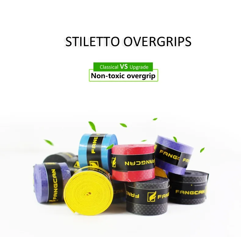 5 шт. FANGCAN Stiletto Overgrips для теннисной ракетки упаковка Нетоксичная впитывающая пот PU overgrip 5 цветов в наличии