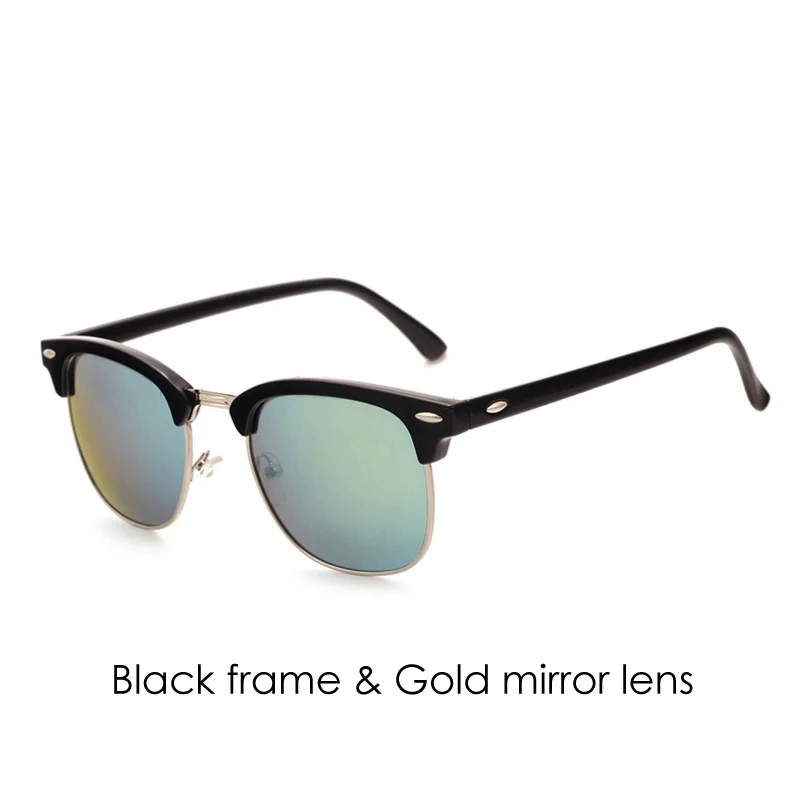 Pro Acme, классические модные солнцезащитные очки, мужские, брендовые, дизайнерские, половина металла, зеркальные, солнцезащитные очки, мужские, Gafas De Sol, UV400, CC0528 - Цвет линз: C9