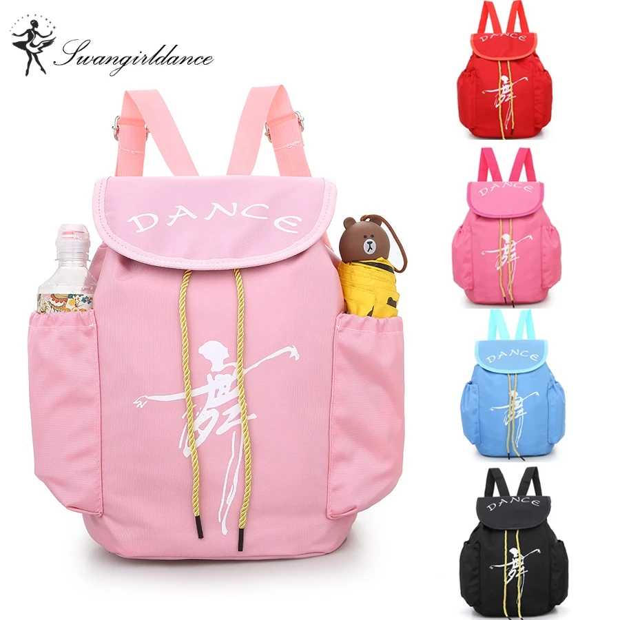 Child Kids Pink ballet bag Backpack Waterproof canvas Ballet Dance Bags Pink Ballerina Ballet GiftAS8658