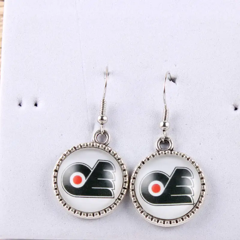 nhl earrings pittsburgh penguins philadelphia flyers ice hockey philadelphia flyers earrings