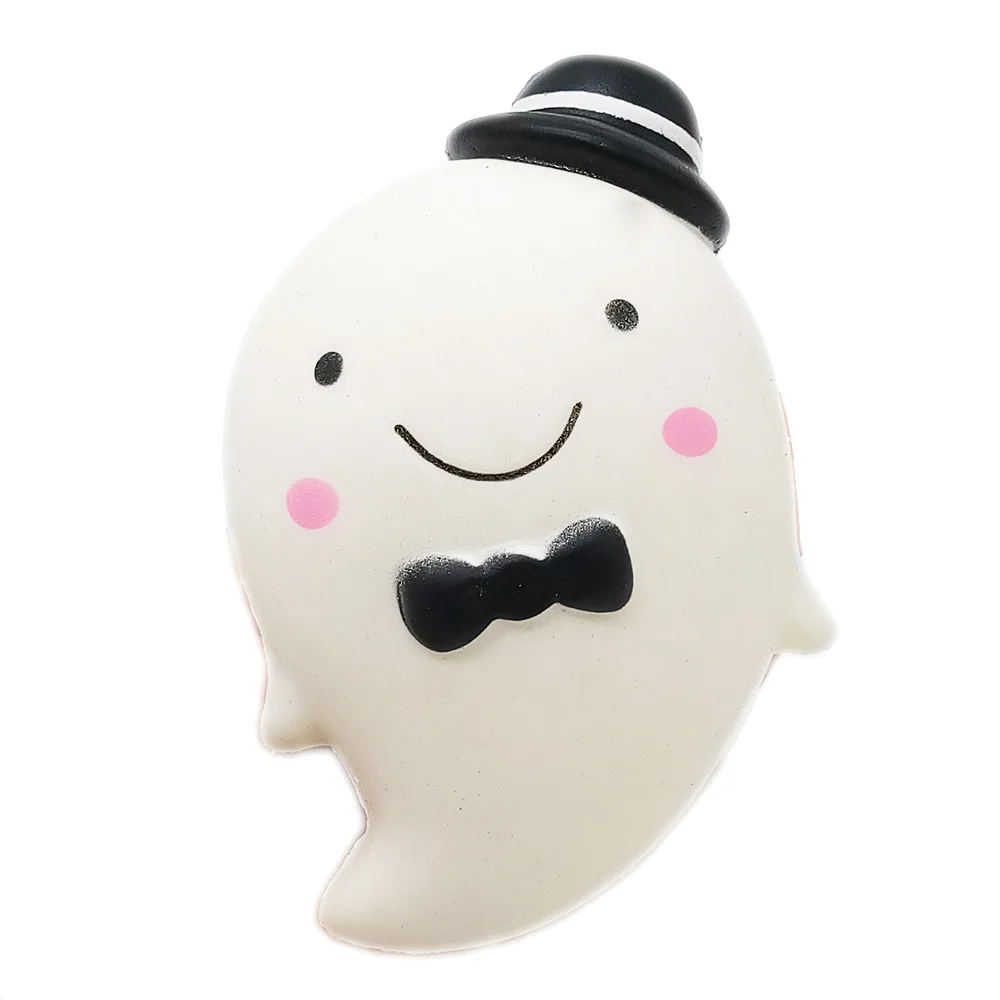 Squishy медленный отскок ПУ моделирования призрак анти-стресс декомпрессии игрушки чтобы снять стресс Рождество Хэллоуин подарки для детей - Цвет: Белый