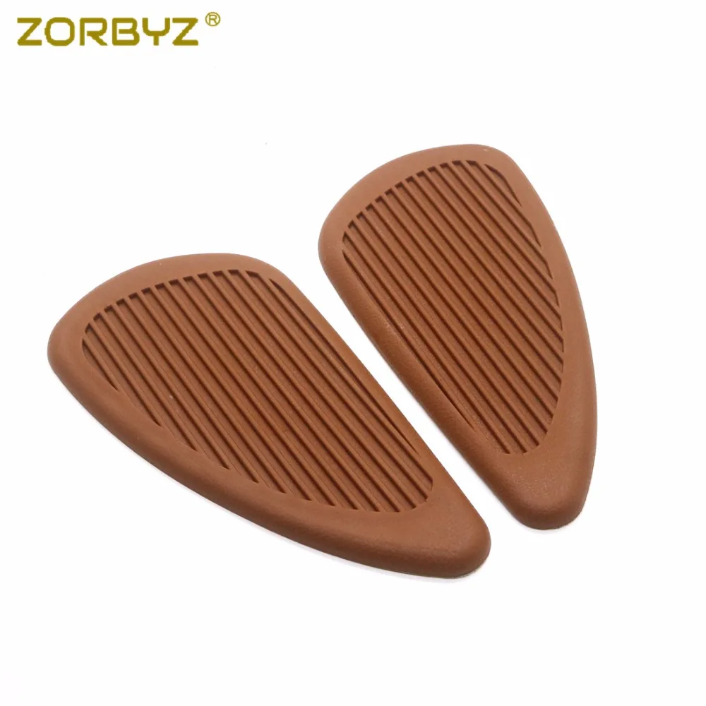 ZORBYZ черный/коричневый мотоциклетный резиновый газовый бак наколенники боковая