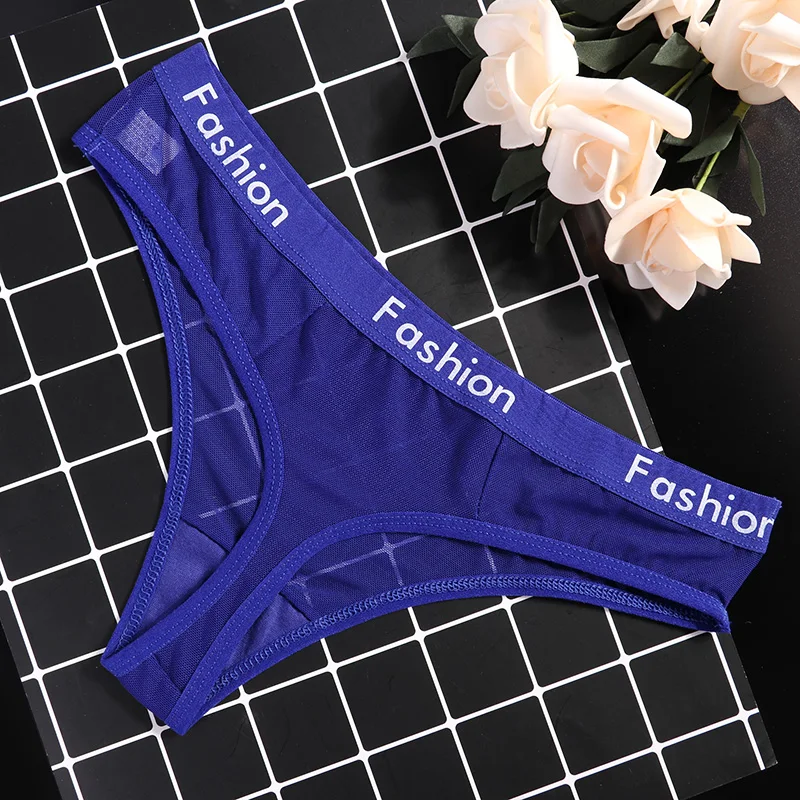 Wrap Design Sexy Ladies Cotton Mesh Transparent Panties Thongs String lingerie Fashion Low-Rise Women Underwear Seamless Briefs