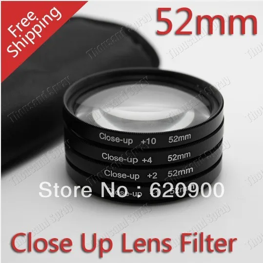 100% GUARANTEE 52mm +1+2+4+10 Close Up LENS Filter kit MACRO Close-Up for canon nikon sony pentax | Электроника