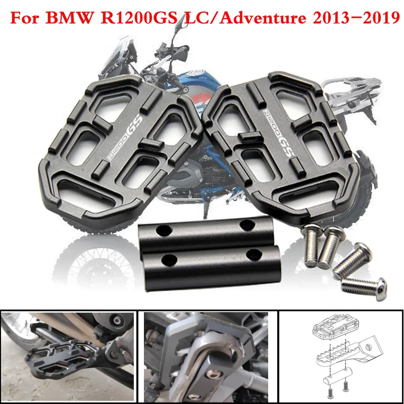 Алюминиевые мотоциклетные широкие колышки с ЧПУ для подножки педали BMW R1200GS R1200 GS R