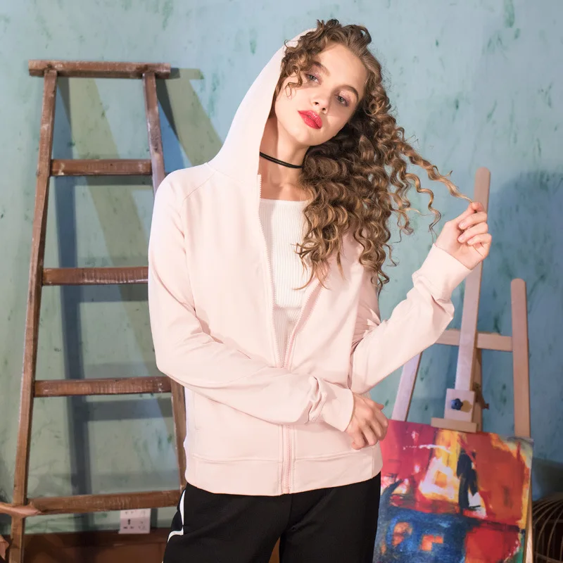 Women's Casual Zip-up Hoodie Basic black pink Gray Long Sleeve cotton Hooded Sweatshirt for Autumn Winter Female Comfy coat Hoodies