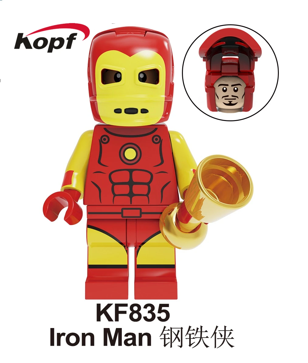 

Single Sales Building Blocks Bricks Iron Man Super Heroes Character Models Action Figure Model Best Gift For Children KF835