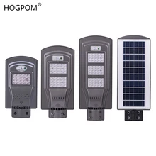 20 Вт 40 Вт 60 Вт Светодиодный уличный фонарь на солнечных батареях, уличный водонепроницаемый IP65 PIR датчик, умный светодиодный свет, изменяется, 50 мм Интерфейс