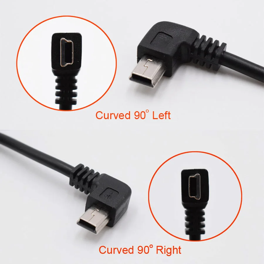 XCGaoon изогнутый мини USB кабель для зарядки автомобиля видеорегистратор GPS / PAD и т. Д.