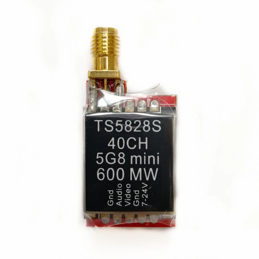 TS5828S 5,8G 600mW 40CH Мини AV беспроводной передатчик RP-SMA Женский Для мультикоптера QAV250 FPV гоночный Дрон