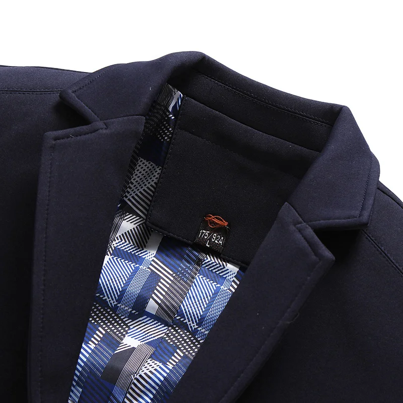 Mens Costume Blazer 8xl Solide De Coton bleu Vestes Hommes Mode Couleur Manteaux Classique Veste Noir Décontractée 7xl PP1wxtR
