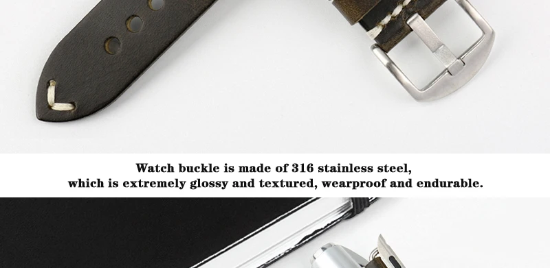 High Quality brown watch strap