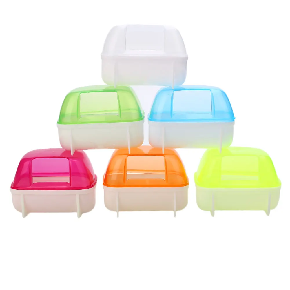 

Trumpet Bathroom Sauna for Hamster Small Pet Bathroom Bath Sand Room House Sauna Toilet Bathtub Plastic Pet Products for Hamster