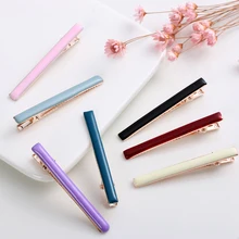 1 шт. цветные однотонные пластиковые Заколки для женщин Женские однотонные элегантные повязки для головы заколки для волос женские заколки для волос аксессуары для волос